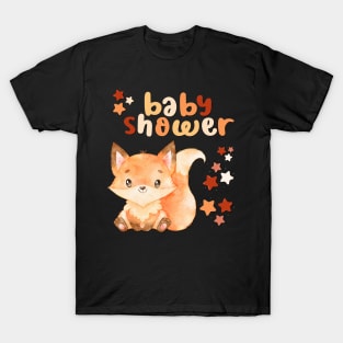 Baby shower Hello little One Smart Cookie Sweet little fox cute baby outfit T-Shirt